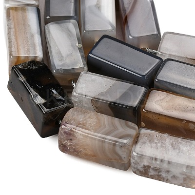Natural Agate Beads Strands G-F820-G01-01-1