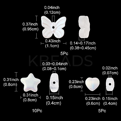 20Pcs 3 Style Electroplate Glass Beads GLAA-YW0001-90-1
