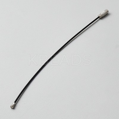 Carbon Steel with PVC Wire Cord AJEW-WH0314-897B-1