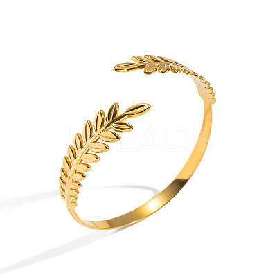 Vintage 304 Stainless Steel Open Cuff Bangles for Women TR0349-1