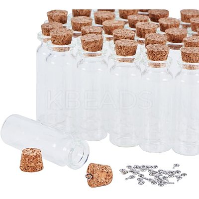 Glass Jar Glass Bottles AJEW-PH0015-02-1