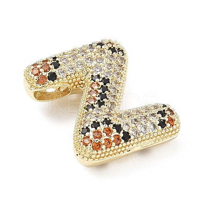 Brass Micro Pave Cubic Zirconia Pendants KK-Z108-02G-Z-1