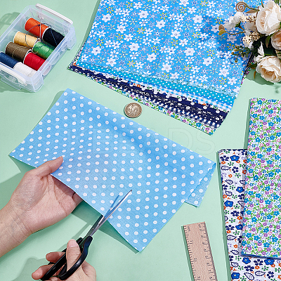 28Pcs 2 Styles Cotton Fabric DIY-PH0036-28-1