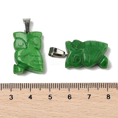Dyed Natural White Jade Pendants G-B127-09P-02-1