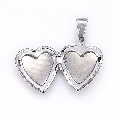 Tarnish Resistant 316 Stainless Steel Locket Pendants LS-STAS-O103-28P-1