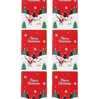 200Pcs Christmas Theme Paper Self-Adhesive Stickers DIY-M070-02T-1