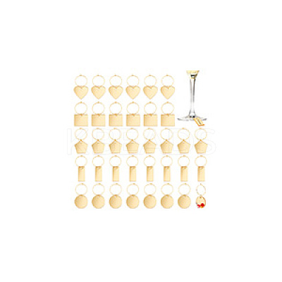 Acrylic Wine Glass Charms AJEW-GA00009-1