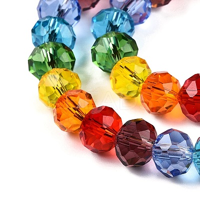 Transparent Glass Beads Strands X-GLAA-T023-08B-1