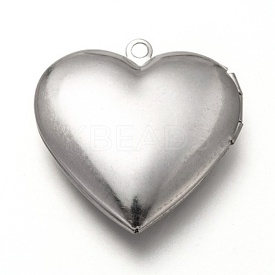 Non-Tarnish 316 Stainless Steel Locket Pendants X-STAS-P268-01B-P-1