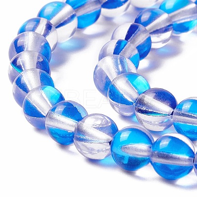 Synthetic Moonstone Beads Strands G-E573-02A-05-1