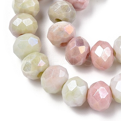 Ombre Effect Dyed Glass Beads Strands GLAA-C023-02-B03-1