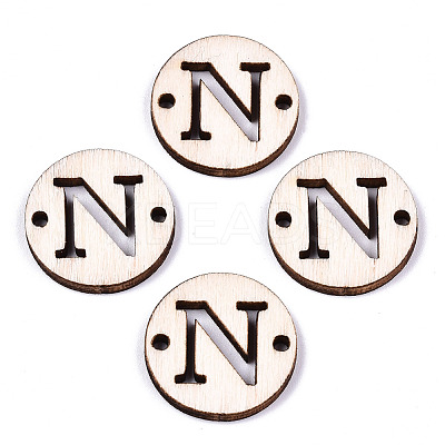 Unfinished Natural Poplar Wood Links Connectors WOOD-S045-140A-01N-1