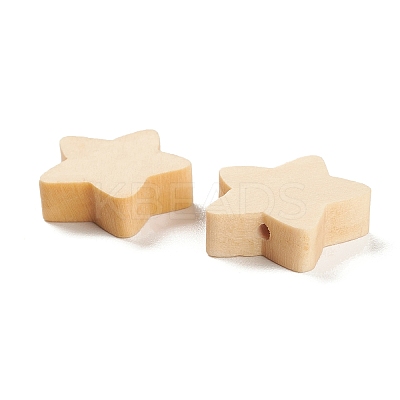 Natural Maple Wood Beads WOOD-M007-12-1
