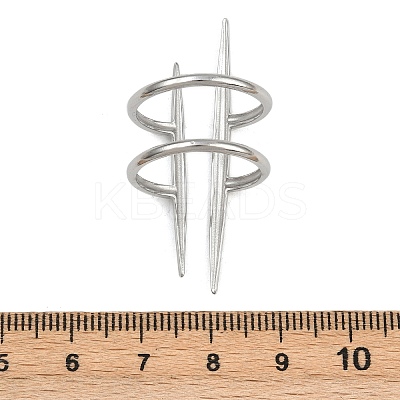 304 Stainless Steel Cuff Rings for Women LS-RJEW-L133-05P-1