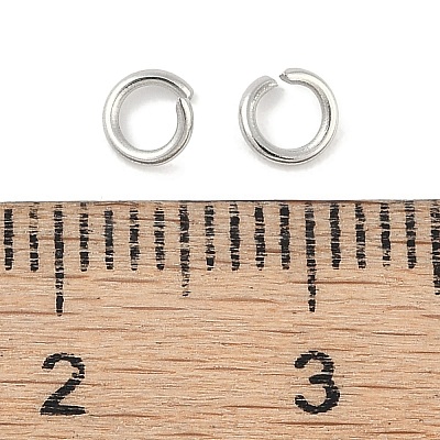 Tarnish Resistant 304 Stainless Steel Open Jump Rings X-STAS-R049-4x0.7mm-1
