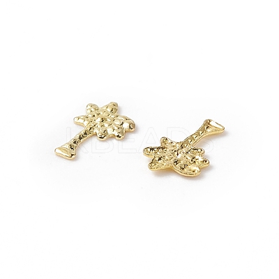 (Defective Closeout Sale: Oxidation) Brass Metallic Nail Cabochons MRMJ-XCP0001-41G-1
