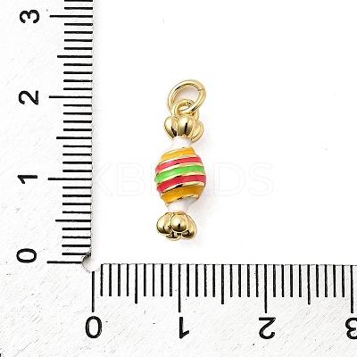 Brass Enamel Pendants KK-A268-27G-1