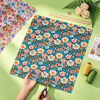 Polycotton Fabric DIY-WH0591-598A-1