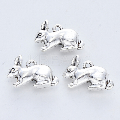 Tibetan Style Alloy Pendants X-TIBE-R316-017AS-RS-1