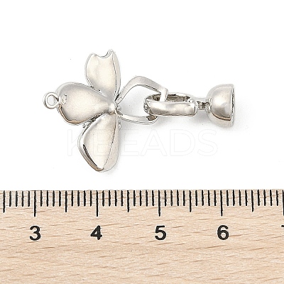 Brass Enamel Fold Over Clasps KK-U059-05P-1