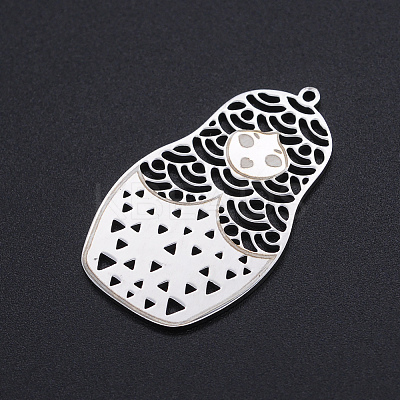 Non-Tarnish 201 Stainless Steel Laser Cut Pendants STAS-S105-T934-1-1