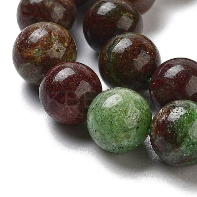 Natural Green Opal Beads Strands G-H045-A03-10MM-1