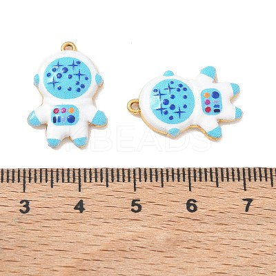 304 Stainless Steel Enamel Pendants STAS-Q119-05G-05-1