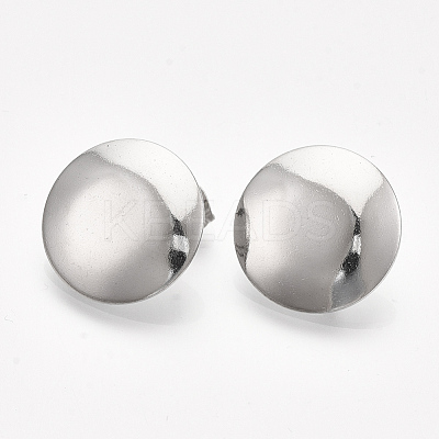 Non-Tarnish 201 Stainless Steel Stud Earring Findings X-STAS-S079-52B-1