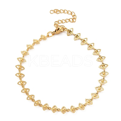 304 Stainless Steel Chain Bracelet for Women LS-BJEW-I313-04-1