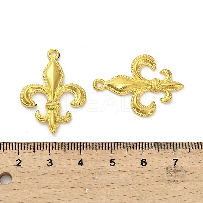 Lily Symbol Alloy Pendants PALLOY-E776-01G-01-1