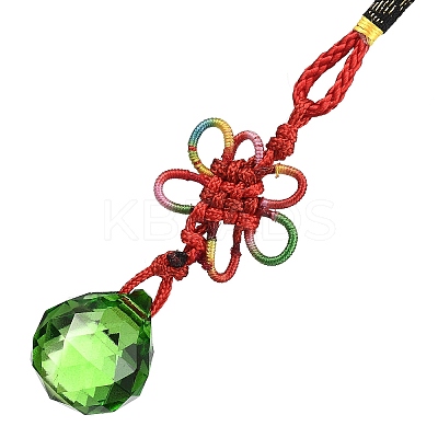 Glass Round Ball Hanging Ornaments HJEW-Z006-01E-1