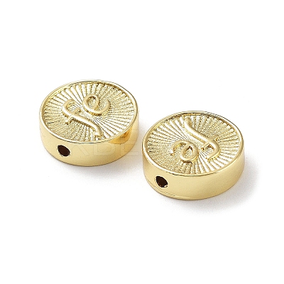 Rack Plating Eco-Friendly Brass Beads KK-Z036-02A-G-1