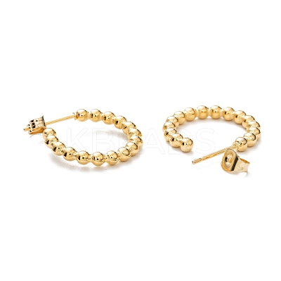 304 Stainless Steel Half Hoop Earrings EJEW-H100-11D-G-1