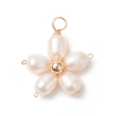 Natural Cultured Freshwater Pearl Pendants PALLOY-JF02024-1