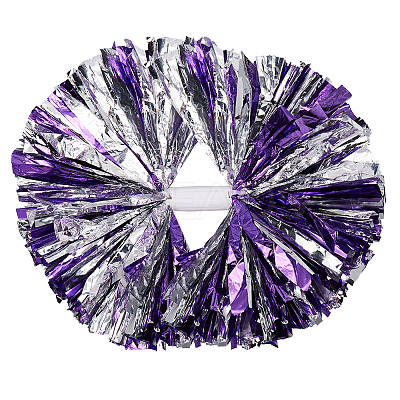 Plastic Cheerleading Pom Poms Cheerleading Hand Flowers AJEW-WH20010-90B-1
