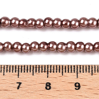 Baking Paint Glass Pearl Bead Strands HY-Q003-3mm-92-1