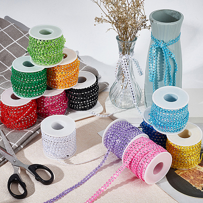 25M Metallic Yarn Lace Ribbons OCOR-GF0003-09D-1