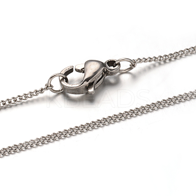 Tarnish Resistant 304 Stainless Steel Twisted Chain Necklaces NJEW-M151-19P-1