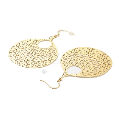 304 Stainless Steel Pendants Earrings EJEW-B042-07G-1