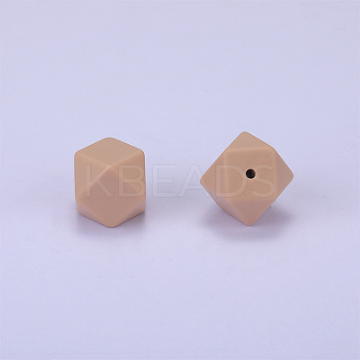 Hexagonal Silicone Focal Beads SI-JX0020A-85-1