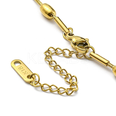 304 Stainless Steel Satellite Chains Double Layer Wrap Bracelet BJEW-K235-02G-1