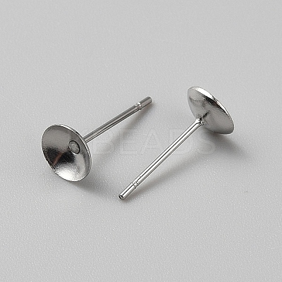 Non-Tarnish 304 Stainless Steel Studs Earring Finding LS-EJEW-WH20014-05B-1