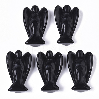 Natural Obsidian Angel Decor Healing Stones G-R473-03-1