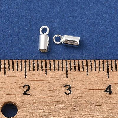 925 Sterling Silver Cord Ends STER-F032-09S-2mm-1