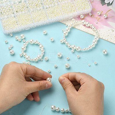 DIY Imitation Pearl Bracelet Making Kit DIY-YW0008-13-1