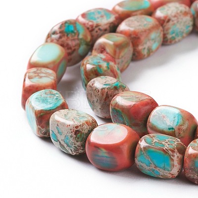 Natural Regalite/Imperial Jasper/Sea Sediment Jasper Beads Strands G-Z008-01D-1