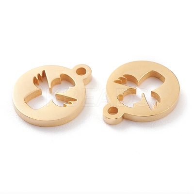Ion Plating(IP) 304 Stainless Steel Charms STAS-Y002-15G-1