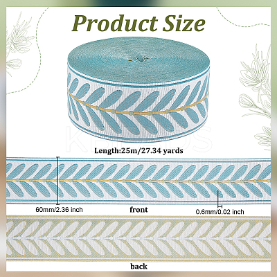 Polyester Ribbons SRIB-WH0011-404B-1