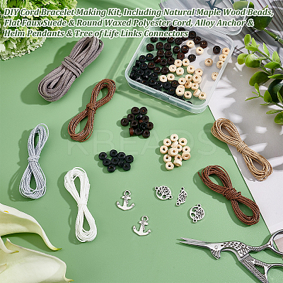 DIY Cord Bracelet Making Kit DIY-PH0009-18-1
