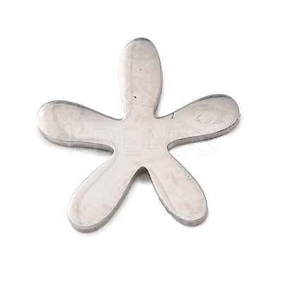 Flower 304 Stainless Steel Cabochons STAS-Z197-02P-1